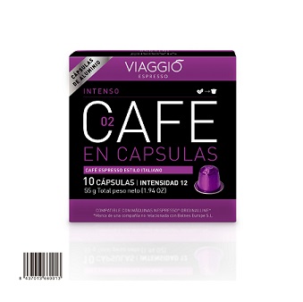 קפסולות אלומיניום  VIAGGIO ESPRESSO-  טעם אינטנסו / INTENSO