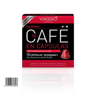 קפסולות אלומיניום  VIAGGIO ESPRESSO- טעם קולומביה / COLOMBIA