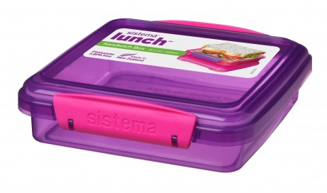 Sistema - קופסת אוכל Lunch צבעונית לסנדוויץ  450 מ