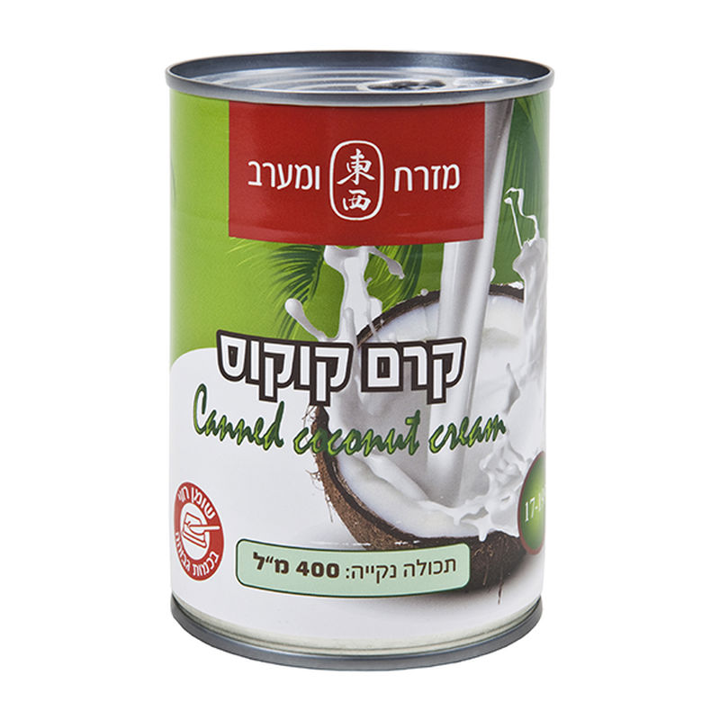 קרם קוקוס 17-19%    400 מ