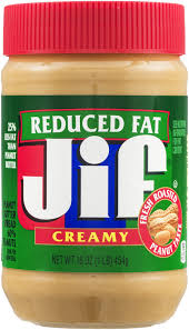 חמאת בוטנים דלת שומן 454 גר' JIF