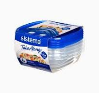 Sistema - מארז 4 אחסוניות מרובעות 669 מ