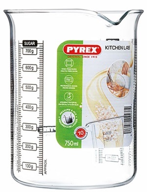 Pyrex - כוס מידה 0.75 ל' מסדרת LABWARE