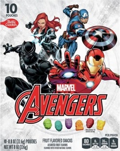 חטיפי פירות ללא גלוטן דמויות הנוקמים - Betty Crocker