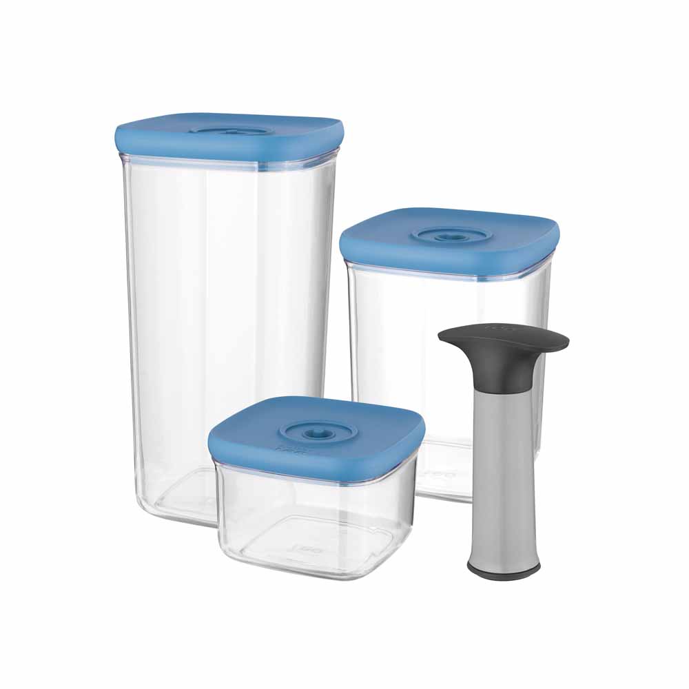 BergHOFF - סט 3 קופסאות אחסון ומשאבת וואקום מסדרת LEO