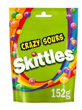 Skittles סוכריות בטעם פירות חמוצים 152 גר'