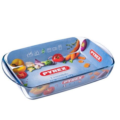 Pyrex - תבנית זכוכית מלבנית 40*27 ס