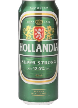 HOLLANDIA - בירה פרמיום 12% חזקה 500 מ